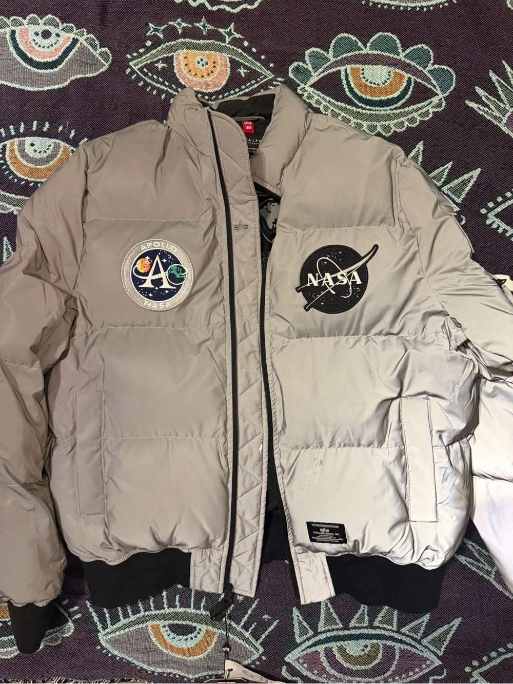 Apollo Gray Puffer Jacket - Men's